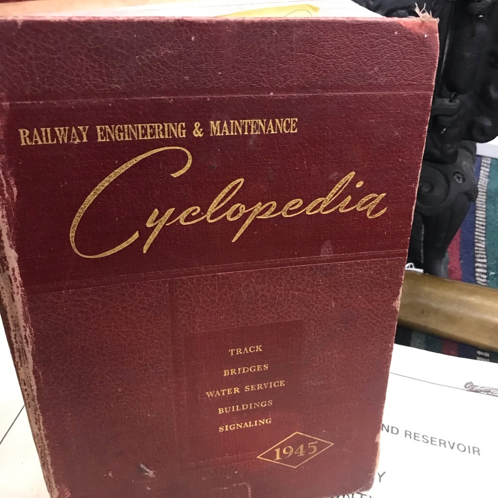 Vintage 1945 Railway Engineering& Maintenance Cyclopedia